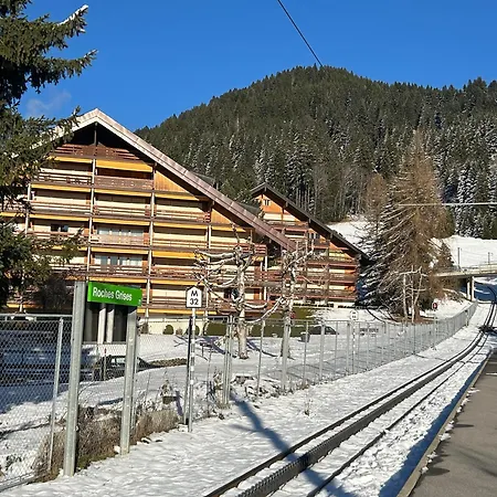 Central Flat In Villars Sur Ollon, Amethyste, For 4, With Two Double Beds, Balcony And 75M To Ski-Train Exterior foto