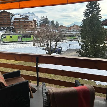 Central Flat In Villars Sur Ollon, Amethyste, For 4, With Two Double Beds, Balcony And 75M To Ski-Train Exterior foto